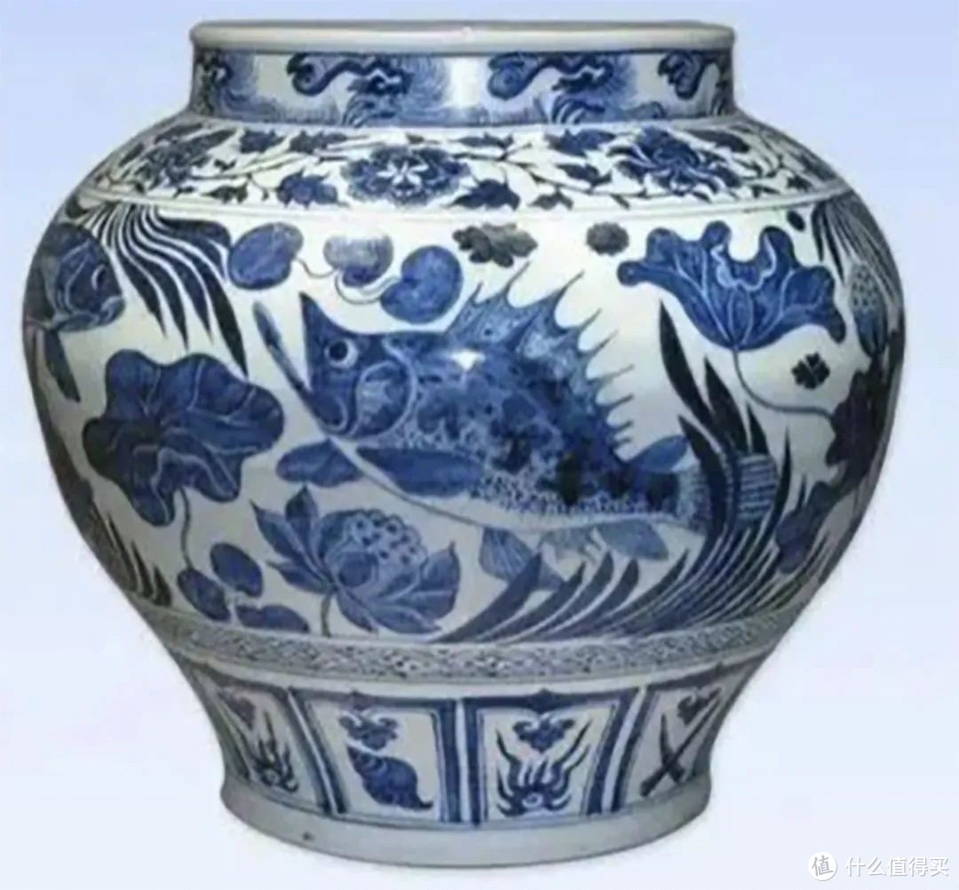 元青花鱼藻纹罐,日本大阪市立东洋陶瓷馆藏 ©网络